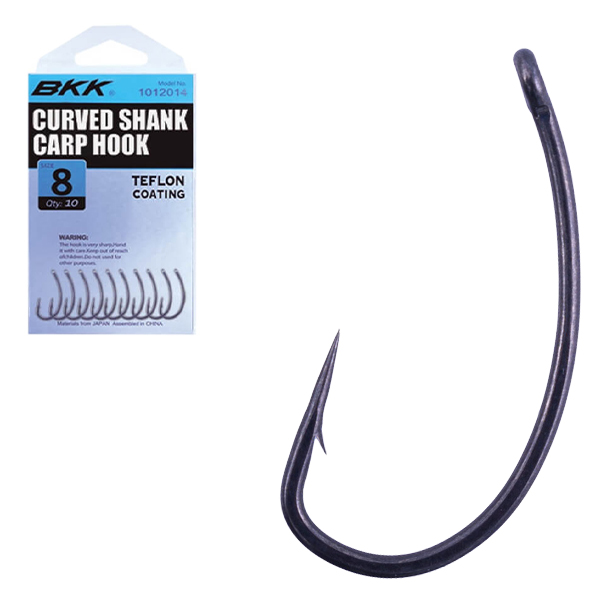 BKK Curved Shank SS carp hook size: 4